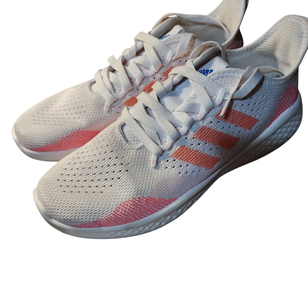Adidas Bounce Fluid Flow 2.0 Womens Running Shoe in ALMOST PINK/TURBO sz 8-1/2 M